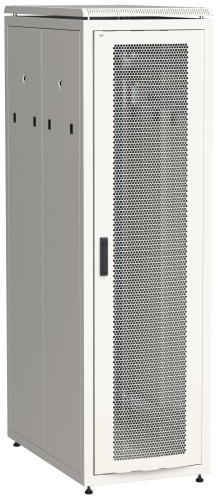 ITK Шкаф сетевой напольный 19" LINEA N 38U 600х1000мм перфорированные двери серый | код LN35-38U61-PP | IEK